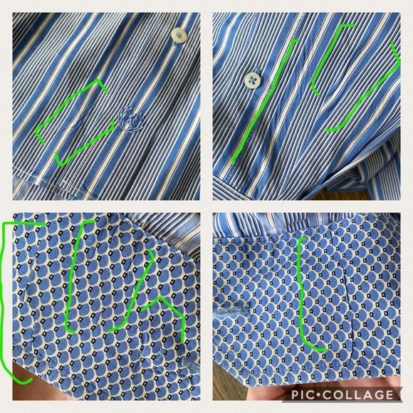 Bugatchi Uomo Mens M Striped Button Down Flip Cuff - Picture 11 of 12